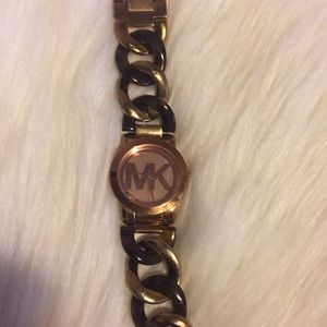 Michael Kors Tortoise & Gold color ,Watch
